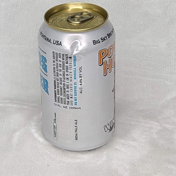 Big Sky Powder Hound Winter IPA Empty Beer Can Bottom Opened 12oz Missoula MT - Picture 5 of 8